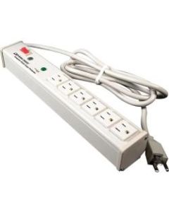 C2G 6ft Wiremold 6-Outlet Plug-In Center Unit 120v/15a Lighted Switch Computer Grade Power Strip - 6 x AC Power - 15 A Current - 120 V AC Voltage