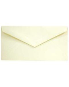 JAM Paper Booklet Envelopes, #7 3/4 Monarch, Straight Flap, Gummed Seal, Strathmore Ivory, Pack Of 25