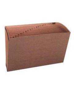 Smead TUFF Expanding File, 21 Pockets, A-Z, 15in x 10in, Legal Size, 30% Recycled, Brown