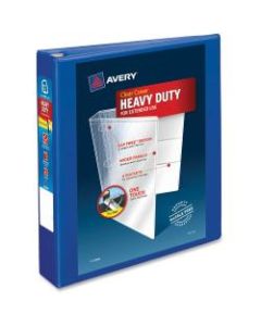 Avery Heavy-Duty View 3-Ring Binder With Locking One-Touch EZD Rings, 1 1/2in D-Rings, 41% Recycled, Pacific Blue