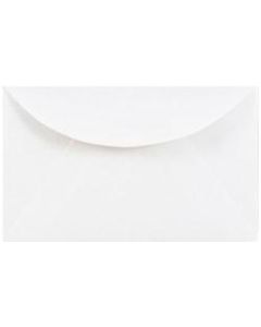JAM Paper Booklet Mini Envelopes, #3 Drug, Gummed Seal, White, Pack Of 25