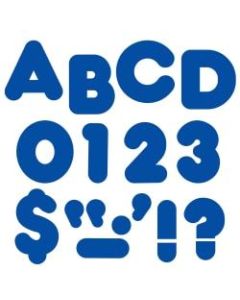 TREND Ready Letters, Casual Uppercase, 4in, Royal Blue, Pack Of 72