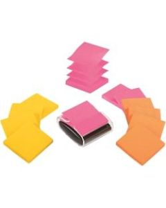 Post-it Notes Pop-Up Notes With Dispenser, 3in x 3in, Assorted Colors, Pack Of 12 Pads
