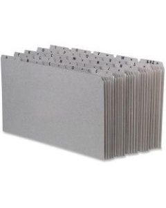 Oxford Pressboard File Guides, A-Z, Legal Size, Gray, Pack Of 25