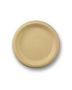 World Centric Unbleached Plant Fiber Plates, 7in, Natural, Pack Of 50 Plates