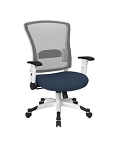 Office Star Space Seating Mesh Mid-Back Chair, Blue Galaxy/White