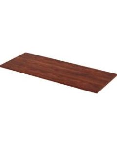Lorell Quadro Sit-To-Stand Laminate Table Top, 60inW x 24inD, Cherry