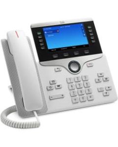 Cisco 8841 IP Phone - Wall Mountable - White - VoIP - Caller ID - SpeakerphoneUnified Communications Manager, Unified Communications Manager Express, User Connect License - 2 x Network (RJ-45) - PoE Ports