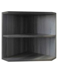 Mayline Medina Corner Support for Hutches - 15in x 15in x 20in - 2 Shelve(s) - Finish: Gray Steel Laminate