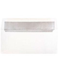 JAM Paper Booklet Envelopes, #10, Gummed Seal, Silver/White, Pack Of 25