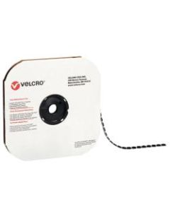 VELCRO Brand Loop Tape, Dots, 3/8in, Black, Case Of 1,800