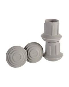 DMI Walker And Cane Replacement Tips, #20, 1in, Gray, Pack Of 4