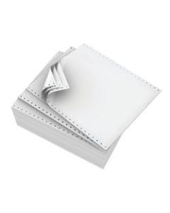 Domtar Continuous Form Paper, 3-Part, Carbonless, 9 1/2in x 11in, White, Carton Of 1,200 Forms