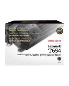 Office Depot Brand ODT654 Remanufactured Black Toner Cartridge Replacement for Lexmark T654