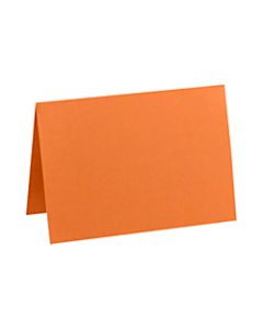 LUX Folded Cards, A1, 3 1/2in x 4 7/8in, Mandarin Orange, Pack Of 50