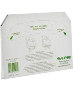 Alpine Flushable Toilet Seat Covers, White, 250 Covers Per Pack, Case Of 3 Packs