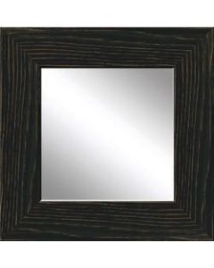 PTM Images Framed Mirror, Wood, 20inH x 20inW, Black