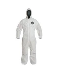 DuPont Proshield 10 Coveralls With Attached Hood, 3XL, White, Pack Of 25