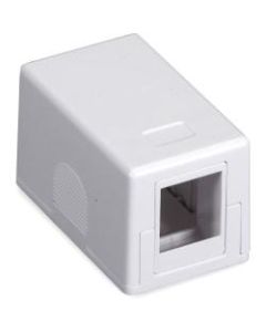 Black Box Surface Mount Housing Port Value Line - 1 x Socket(s) - White