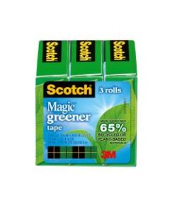 Scotch Magic 810 Tape, 3/4in x 900in, Pack Of 3 Rolls