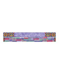 Barker Creek Double-Sided Straight-Edge Border Strips, 3in x 35in, Fruit Spirit, Pack Of 12