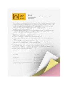 Xerox Bold Digital Carbonless Paper, Letter Size (8 1/2in x 11in), 22 Lb, Yellow/Pink, Carton Of 5,010 Sheets