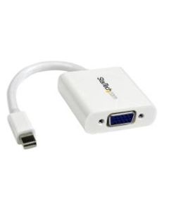 StarTech.com Mini DisplayPort to VGA Video Adapter Converter, White