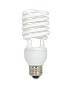 Satco T2 Fluorescent Soft White Spiral Bulb, 19 Watts, Pack Of 3
