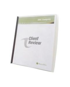 GBC Slide N Bind Report Covers, 8 1/2in x 11in, Clear, Pack Of 10
