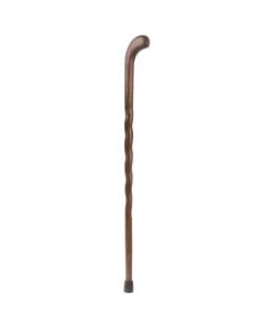 Brazos Walking Sticks Twisted Pistol-Grip Walnut Walking Cane, 37in, Natural