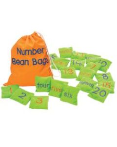 Learning Resources Number Bean Bags, Pack Of 20