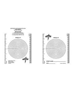 Medline Latex-Free Wound Measuring Bulls-Eye/Ruler, 8 1/2in x 6 1/2in, Black/Clear, Bag Of 250