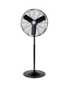 Lasko 30in 3-Speed Industrial Grade Oscillating Pedestal Fan, 93inH x 33inW x 30.5inD, Black