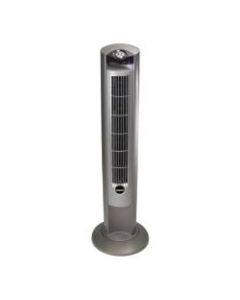 Lasko Wind Curve Tower Fan with Remote Control and Fresh Air Ionizer, 42inH x 13inW x 13inD, Platinum