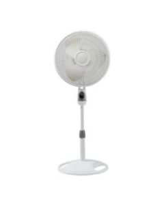 Lasko 3-Speed Stand Fan with Remote Control, 47inH x 17inW x 18inD, White