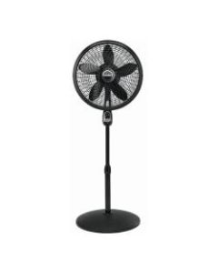 Lasko Cyclone 18in 3-Speed Pedestal Fan with Remote Control, 53.5inH x 20.5inW x 20.5inD, Black