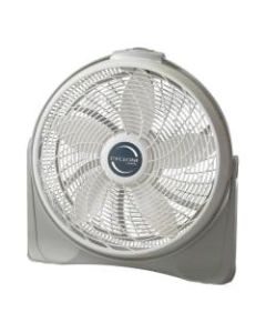 Lasko Cyclone 20in 3-Speed Air Circulator Fan, 23.19inH x 6.75inW x 23.5inD, White
