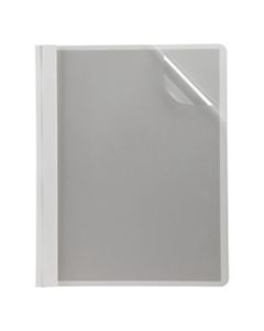 Oxford Premium Clear Front Report Covers, 8 1/2in x 11in, White, Pack Of 25