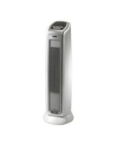 Lasko 5775 1500 Watts Electric Ceramic Oscillating Tower Heater, 2 Heat Settings, 22.75inH x 7.12inW x 7.5inD, Gray
