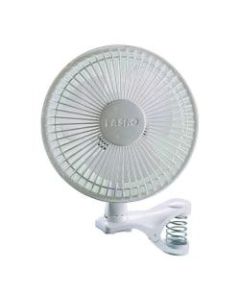 Lasko 6in 2-Speed Clip Fan, 11.38inH x 6.43inW x 7.87inD, White