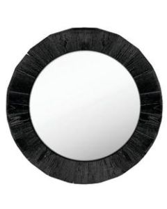 PTM Images Framed Mirror, Round, 28inH x 28inW, Black