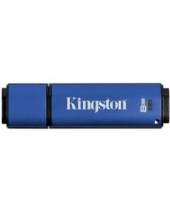 Kingston 8GB DataTraveler Vault Privacy 3.0 USB 3.0 Flash Drive - 8 GB - USB 3.0 - 165 MB/s Read Speed - 22 MB/s Write Speed