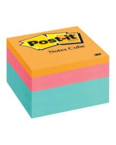 Post it Notes Memo Cubes, 3in x 3in, Aqua Wave , Pack Of 1 Cube
