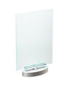 Deflect-O Superior Image Swivel Sign Holder, 8inH x 5inW x 1 4/5inD, Clear