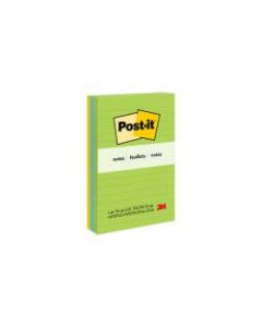 Post-it Notes, Lined, 4in x 6in, Jaipur, Pack Of 3 Pads