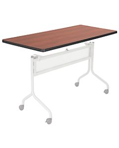 Safco Impromptu Mobile Training Table Top, Rectangular, 48inW x 24inD, Cherry (Base Sold Separately)