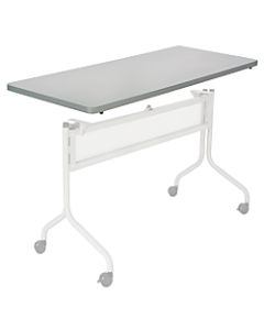 Safco Impromptu Mobile Training Table Top, Rectangular, 48inW x 24inD, Gray (Base Sold Separately)