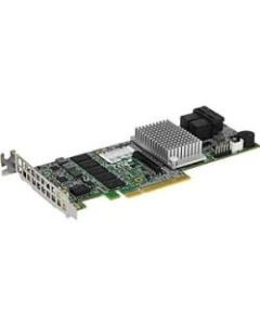 Supermicro Low Profile 12Gb/s Eight-Port SAS Internal RAID Adapter - 12Gb/s SAS - PCI Express - Plug-in Card - RAID Supported - 0, 1, 5, 6, 10, 50, 60 RAID Level - 8 Total SAS Port(s) - 8 SAS Port(s) Internal - PC - 2 GB