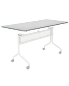 Safco Impromptu Mobile Training Table Top, Rectangular, 72inW x 24inD, Gray (Base Sold Separately)