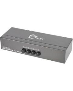 SIIG 4x1 Composite & Audio Switch - 4 x RCA Composite Video In, 1 x RCA Composite Video Out
